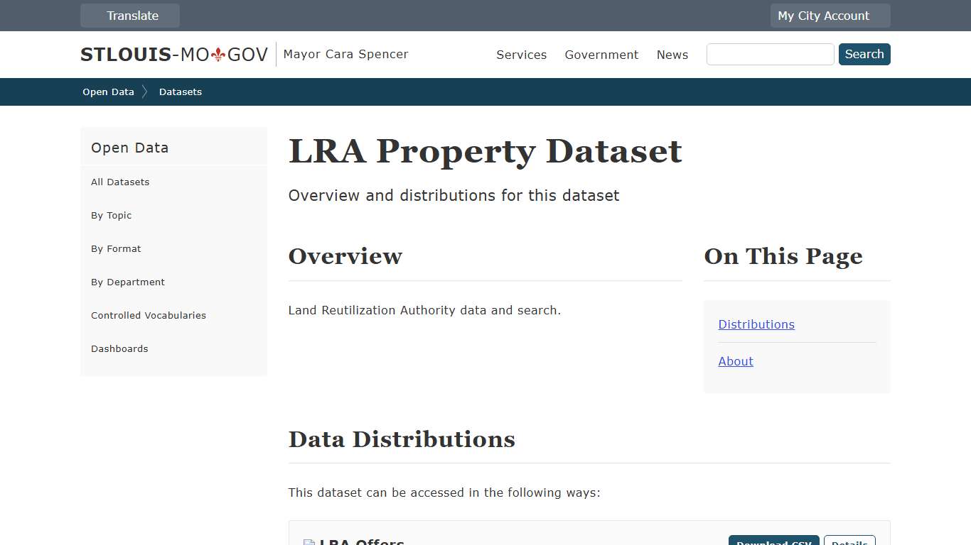 LRA Property | Open Data